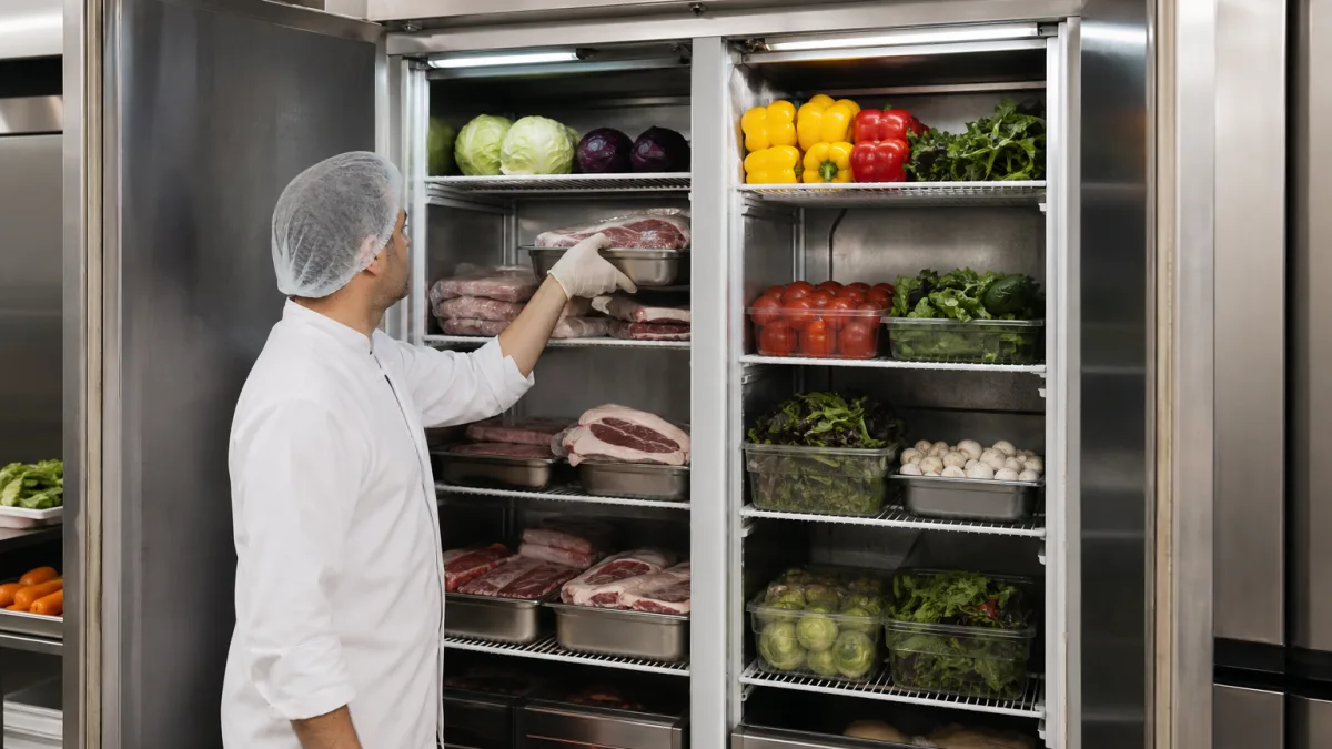 یخچال فریزر صنعتی الکترواستیل تبریز برای شرایط کاری پرتردد