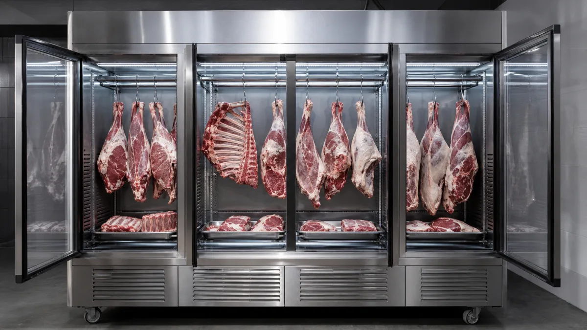 قیمت یخچال صنعتی گوشت بر پایه ظرفیت و دوام بدنه