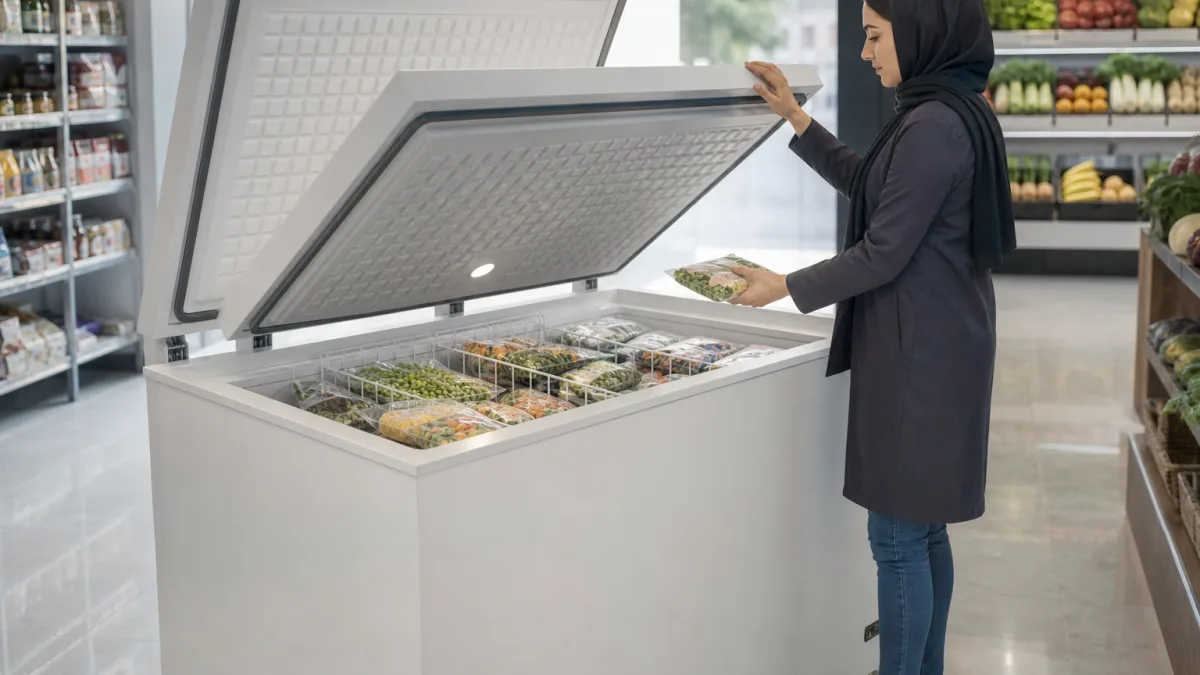 راهنمای طراحی فریزر صندوقی صنعتی الکترواستیل