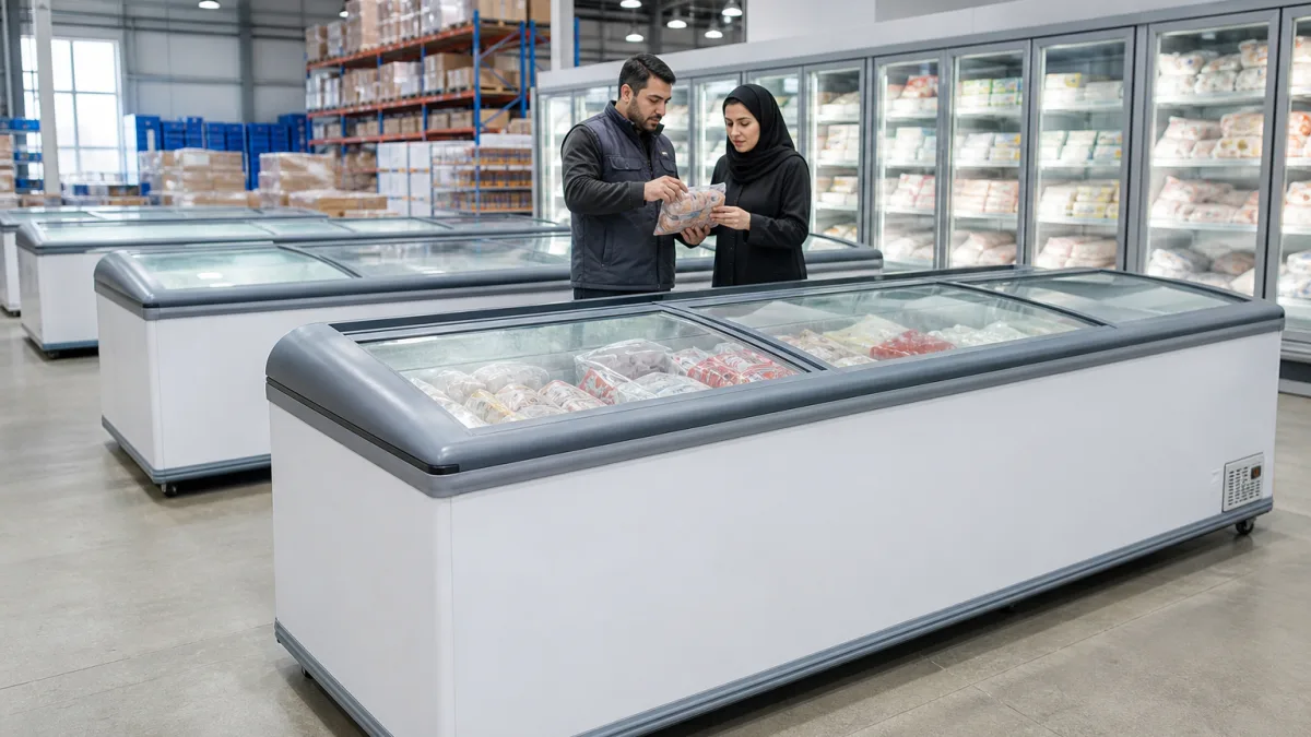 فریزر صندوقی صنعتی با طراحی کاربردی