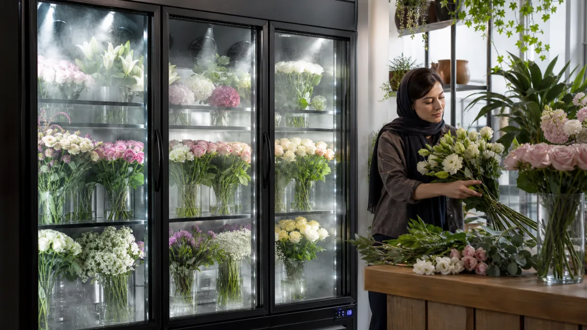 قیمت یخچال ویترینی گل فروشی برای شرایط استفاده